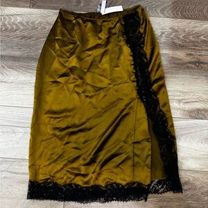 NWT Victoria’ Secret Midi Slip Skirt